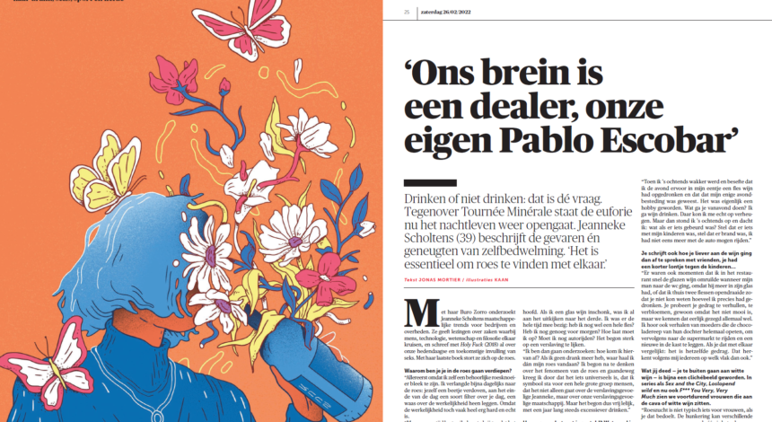 Groot interview met Jeanneke Scholtens in De Morgen
